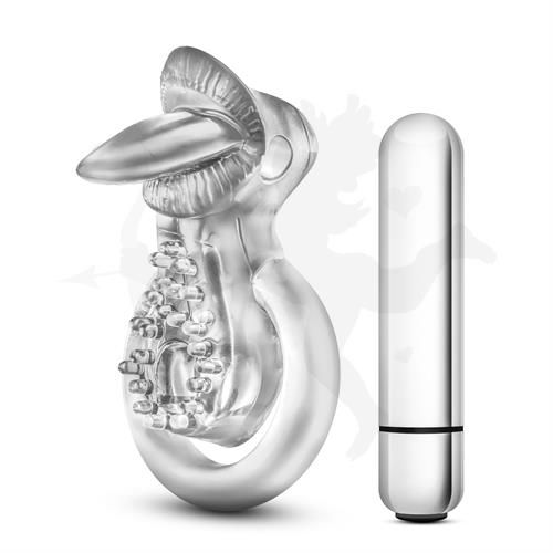 Anillo para retrasar la eyaculacion con potete vibrador